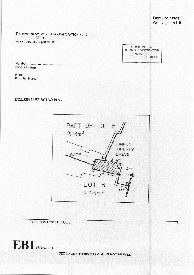 Exclusive Use Strata By-Law | Cromer & Partners Surveyors